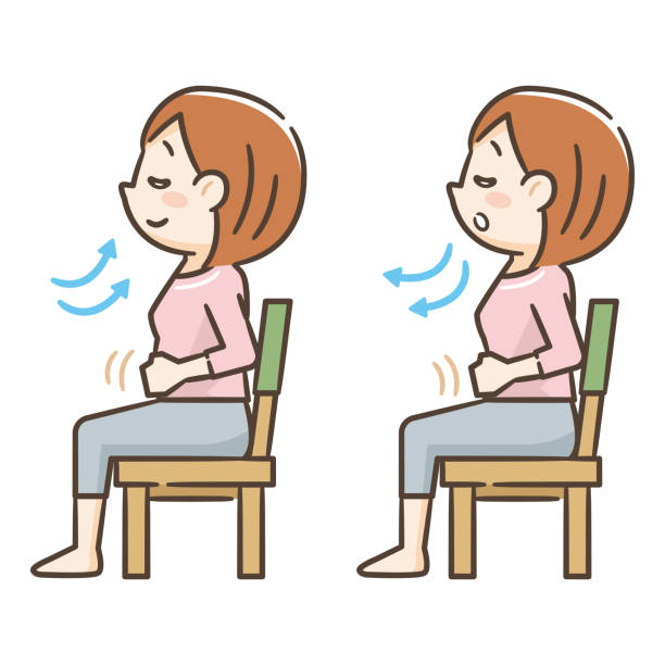 腹式呼吸のイメージ